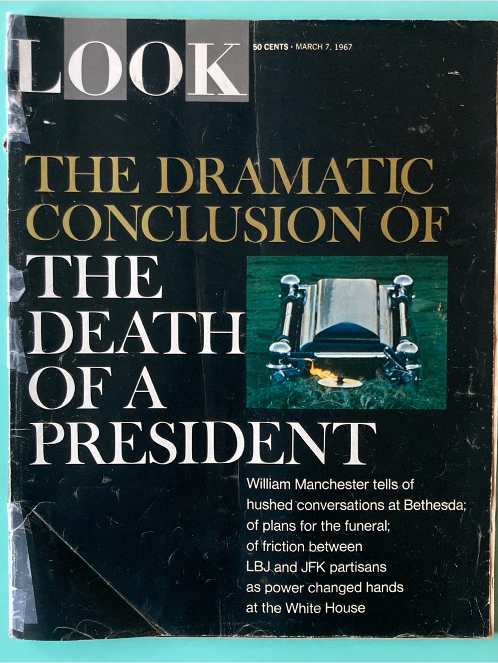 LOOK MAGAZINE MARCH 7 1967 JFK Death Article Cabaret Broadway TapedSpine Crease
